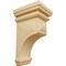 Ekena Millwork 5"W x 5 3/4"D x 10"H Medium Woodruff Wood Corbel, Alder CORW05X05X10WFAL - alternate 1